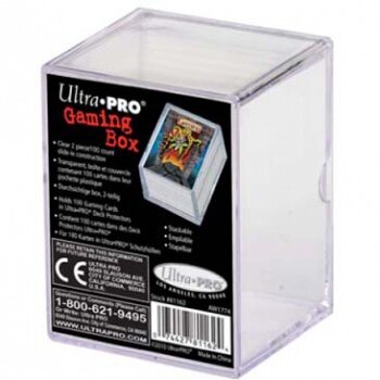 Ultra Pro - Sliding Storage Box 100 Cards Clear