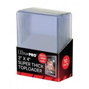 Ultra Pro - 3" x 4" Super Thick 120PT Toploaders 10ct Ultra Pro - 3" x 4" Super Thick 120PT Toploaders 10ct