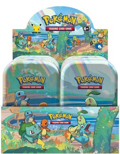 Pokemon - Sword & Shield 25th Anniversary Celebrations Mini Tins Display (8 Tins) Pokemon - Sword & Shield 25th Anniversary Celebrations Mini Tins Display (8 Tins)