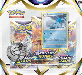 Pokemon - Sword & Shield Brilliant Stars 3BoosterBlister Pokemon - Sword & Shield Brilliant Stars 3BoosterBlister