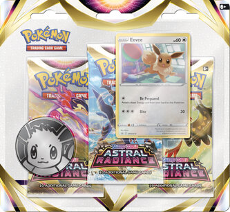 Pokemon - Sword & Shield Astral Radiance 3BoosterBlister Pokemon - Sword & Shield Astral Radiance 3BoosterBlister
